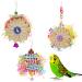 Heyu-Lotus 3 Pack Bird Shredding Toys Budgie Toys Parrot Chewing Hanging Toys Birds Cage Foraging Shredder Toys Bird Cage Accessories for Small Parakeets Cockatiels Budgies Love Birds
