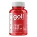 Goli Nutrition Apple Cider Vinegar rubber (apple cider vinegar rubber) 500mg 60 vegan rubber without gelatin laboratory testing gluten-free vegetarian soybreis genetic engineering-free 60 pieces