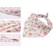 Lionet Paws Dog Bandana - Pink Flower Triangular Scarf for Small Medium & Large Dogs | Stylish Headscarf for Pets (Pack of 1) - Buy Online on GoSupps.com