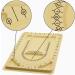 H&W Yellow Bead Board with Flock Tray - 9.5x12.9 inch DIY Craft Tool for Necklace Beading Jewelry Design - Buy Online on GoSupps.com