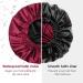 YANIBEST Extra Large Waterproof Shower Cap for Women & Men - Reusable Satin Bonnet for Long Hair, Braids (Black) - Buy Online on GoSupps.com