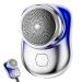 Zao Mini Shaver Men Distinguisha Mini-shave Portable Electric Shaver Zao Shaver Usb Pocket Portable Electric Shaver Mini Electric Razor Waterproof Beard Knife Home Travel Gift for Men (Gradient blue)