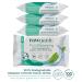 RAWGANIC Refreshing Facial Wipes - Fragrance-free Biodegradable Organic Cotton with Aloe Vera & Green Tea - 100 Wipes (4 Packs of 25) - Buy Online on GoSupps.com