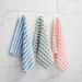 Thickened Water Ripple Kitchen rag Stripe Household Cleaning Coral Fleece Dishcloth Non-Stick Oil scouring pad Water Ripple (Lace) 15*20cm