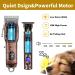 RESUXI Hair Clippers for Men - Professional T-Blade Trimmer Set, Cordless Rechargeable Beard & Barber Clippers with LED Display - Rose Gold - Buy Online on GoSupps.com