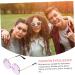 Anneomas Edgeless Rimless Sunglasses | Cloud-Shaped Disco Glasses for Prom & Parties | Stylish Purple Star Glasses - International Shipping Available - Buy Online on GoSupps.com