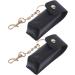 Lipstick Keychain Holder Set | Lip Balm Purse Storage | 2pcs Black Bag Organizer for Women - Buy Online on GoSupps.com