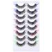 Colored 5D Mink False Eyelashes - 8 Pairs by GODDVENUS | D Curl Strip Lashes for Natural Wispy Look and Salon Perfect Results - Buy Online on GoSupps.com