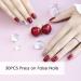 Buy 30 Pcs Red Artificial Nails Set - Acrylic Stick On Fingernails Tips for Girls | DS-29 - Buy Online on GoSupps.com