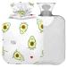 NAANLE YOGA AVOCADO hot bottle with reference transparent hot water bottle 1L heat bottle for bed handfoot heat pain relief heat and cold therapy
