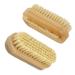 Nail Brush Set for Cleaning Nails Cleaning Brush 2 Sides Bamboo Brushes for Nails 2pcs Fingernail Brush Small Scrubbing Brush Accessories of Nail Care and Nail Art for Men Women Kid Toe Foot
