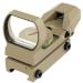 Feyachi Reflex Sight - Adjustable Reticle (4 Styles) Both Red and Green in one Sight! Dark Earth Tan