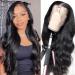 MEIKING Body Wave Lace Front Wigs Human Hair 13x4 Lace Frontal Glueless Wigs for Black Women 180% Density HD Lace Front Wigs Human Hair Pre Plucked with Baby Hair Natural Hairline(28inch  13x4 body wave wig) 28 Inch Natu...