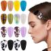 HINZIC 16pcs Teardrop No Bend Hair Clips Acrylic Resin No Crease Hair Clips Flat Duckbill Hair Barrettes Cute Creaseless Hairpins for Women Girls Makeup Hairstyle Accessories