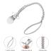 Buy Windy5 Leather Woven Pacifier Chain - Colorful Braided Clip Holder for Baby Feeding & Teething (Gray+Brown) - International Shipping Available - Buy Online on GoSupps.com