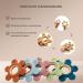 Caja Bei ring Baby | Zahnungshilfe Bitering Flower | Silicone Baby Accessories for 3+ Months - Coffee - Buy Online on GoSupps.com
