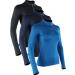 CADMUS Women's Compression Long Sleeve Shirts for Hiking Running Dry Fit Tights X-Large #603: 3 Pack Black & Navy Blue & Blue