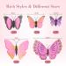 WILLBOND 24 Pieces Small Realistic Colorful Butterfly Hair Clips - Handmade 90s Barrettes for Women and Girls in Pink - Hair Accessories - Buy Online on GoSupps.com
