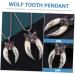 Yardenfun Wolf Fang Necklace Mens Choker Beach Necklace Neck Chain Neck Decoration Man Hip Hop Decorate - Buy Online on GoSupps.com