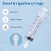 Deepdeem Nasal Irrigator Syringe Sinus & Allergy Relief with Gentle Nasal Irrigation for Congestion Portable Home & Travel Use Includes 10 Saline Flush Packets BPA-Free & Easy to Clean 60ml - Buy Online on GoSupps.com