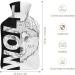 Hot Water Bottle with Lid - Wolf Design Rubber Bag for Pain Relief Cramps & Cold Therapy - Buy Online on GoSupps.com