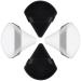 Powder Puffs Face Triangle Powder Puff Velvet Setting Makeup Puff Reusable Wet Dry Make Up Foundation Sponge for Pressed/Loose Powder Under Eyes Concealer Puff Make-up Brushes & Tools Applicator black white 4pcs