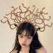 Women Headband Halloween Novelty Snake Headpiece Fancy Dress up Headdress Carnival Party Fancy Dress Mardi Gras Cosplay Masquerade Costume Role Play Party Decor All Golden - Buy Online on GoSupps.com