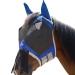 Harrison Howard Caremaster Horses fly mask with ears and nose fringes fly protection defender mask signature Blue L Signature Blue