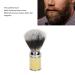 Nylon Beard Foam Brush - Improved Foaming Curved Handle Gold Synthetic Brush for Clean Beard Care - International Shipping Available - Buy Online on GoSupps.com