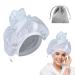 Net ploping cap for drying curly hair net ploping cap for curly hair reusable hair hood for curly hair for wrapping and drying curly hair for women & girls