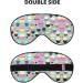 Soft Cupcake Pattern Light Blocking Eye Mask | Adjustable Sleep Mask for Travel Yoga & Relaxation - Buy Online on GoSupps.com