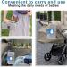 Uzepie Travel Changing Mat Waterproof Portable Changing Mat with Mesh Wipes Zippered Pockets Foldable Detachable Changing Mat Baby for Boys and Girls Newborns - Buy Online on GoSupps.com