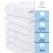 White Classic Luxury Cotton Washcloths - 12 Pack - Hotel Spa Face Towel - Buy Online on GoSupps.com