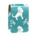 Lipstick Case Leather Lip Gloss Lipstick Organizer with Mirror Mini Lipstick Holder Bag Floral Silhouette Dog D628o9yqep