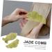 Plafope Jade Comb Set - 2 Portable Jade Hairbrushes & Gua Sha Tools for Scalp & Facial Massage | Perfect Skin Care & Relaxation - Buy Online on GoSupps.com