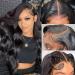 28 Inch Body Wave Lace Front Wigs Human Hair 180 Density 13x4 HD Transparent Lace Frontal Wigs with Baby Hair Pre Plucked Glueless Body Wave Wigs for Black Women Human Hair Bleached Knots 28 Inch 13x4 Body Wave Lace Fron...