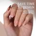 btartboxnails XCOATTIPS French Gel Nails | Almond Press-On Tips | Soak Off Acrylic & Nail Lamp - Perfect Skin Tones - Buy Online on GoSupps.com