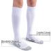ICUUB 4 Pack Softball Baseball Socks - White (XS) - 4 Pairs for Youth Kids & Adults - Buy Online on GoSupps.com