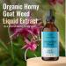 Horny Goat Weed Liquid Extract - Organic Energy & Muscle Support Supplement - Immune Booster Tincture - Vegan & Alcohol-Free - 4 fl. oz Bottle - Buy Online on GoSupps.com