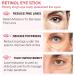 Retinol Eye Stick with Collagen | Anti Wrinkle Eye Cream for Puffiness & Bags | Brightening & Fine Lines Reduction | 0.1oz - Buy Online on GoSupps.com