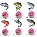 18pcs Fishing Cupcake Toppers for Boys Men Father Glitter Fish Cupcake Toppers Big Fish Fishing Cake Decorations Gone Fishing Party Supplies Decorations - Buy Online on GoSupps.com