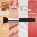 AOOWU Foundation Brush Premium Makeup Brush for Liquid Makeup Flat Top Foundation Brush Concealer Brush Multifunctional Face Brush for Liquid Cream Blending Buffing Powder Cosmetics 1 pcs - Silver black - Buy Online on GoSupps.com