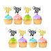 Retired AF Cupcake Toppers for Retirement Party Happy Retirement Cupcake Toppers Black & Gold Glitter Cake Decorations for Farewell/Going Away Party Supplies - 24pcs