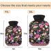 NAANLE Ethno Paisley Flowers Hot Water Bottle - 2L Transparent Bottle for Pain Relief & Heat Therapy - Ideal for Back Hand & Feet - Buy Online on GoSupps.com