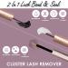 DIY Individual Cluster Lash Extension Kit with Bond and Seal Remover Tweezers | 204 Pcs 10-16mm Natural Light C/D Curl False Eyelashes | Beginner at Home - OP01+OP17 - Buy Online on GoSupps.com