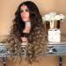 Waselia Long Curly Brown Wig | Brazilian Human Hair Extensions | Afro Blonde & Anime Styles - Buy Online on GoSupps.com