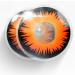 MERALENS Halloween Colored contact lenses Orange Werewolf 2 pieces (1 pair) without prescription contact lens for cosplay carnival carnival zombie colored orange lentils without strength