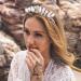 Formery Star White Quartz Headband Silver Crescent Moon Natural Stone Crown Hairband Halloween Cosplay Wedding Crystal Tiara Headpiece for Women