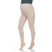 FUTURO FASHION Women's Maternity Fleece Lined Leggings Stirrup Comfortable Pregnancy Winter Cotton Leggings Over Bump Belly Support Stretchy Adjustable High Waisted Pants 8-22 UK 20-22 Beige