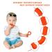Silicone Teething Tubes Straws 2 Pack for Babies 3-12 Months - Orange P & Q Shape Sensory Chew Toys for ADHD & Autism - Buy Online on GoSupps.com